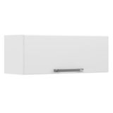 Armário Aéreo Para Lavanderia E Área De Serviço Itatiaia Florença 1 Porta Horizontal Branco Neve