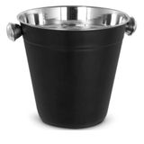 Balde De Gelo Em Aço Inox Onix 22 Cm 4,20l De Qualidade