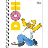 Caderno Univ. 10 Matérias 160fls Simpsons Capa 4 - Tilibra