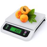 Cozinha Eletrônica Escalas 30kg / 1g. Food Scale Digital Cooking Home Cooking Fruit Weighing Multifunction Scales (cor Branco. Tamanho 30k