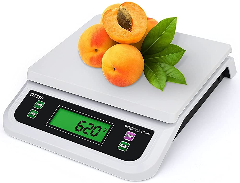 Cozinha Eletrônica Escalas 30kg / 1g. Food Scale Digital Cooking Home Cooking Fruit Weighing Multifunction Scales (cor Branco. Tamanho 30k