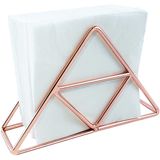 Porta-guardanapos Para Mesa Organizador De Distribuidores De Tecido De Aço Inoxidável Para Mesas De Jantar Bancadas De Cozinha (ouro Rosa)