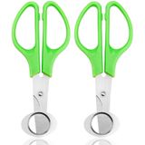 2 Peças Tesoura De Ovos De Codorna Tesoura De Ovos De Codorna De Aço Inoxidável Tesoura De Ovo Tesoura De Ovo Pequeno Separador De Ovos