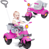 Carrinho De Passeio E Pedal Infantil Velocita Classic Rosa 0994 Calesita