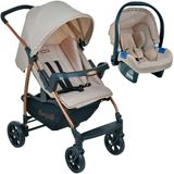 Kit Travel System Ecco Mon Amour Carrinho De Bebê Até 15kg + Cadeirinha Touring X - Burigotto