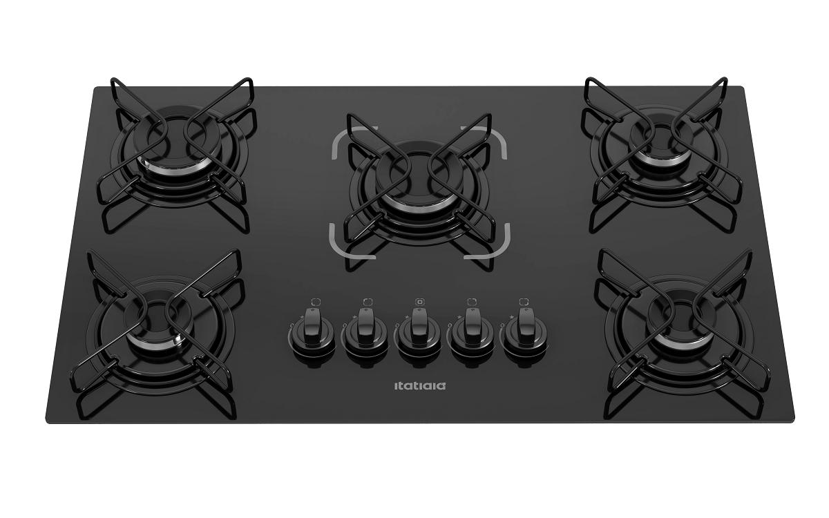 Cooktop Itatiaia Essencial 5 Bocas Preto - Bivolt