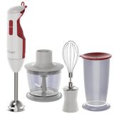 Mixer Oster Delight Branco E Vermelho 3 Em 1 Função Turbo 250w De Potência Fpsthb2615u 110v