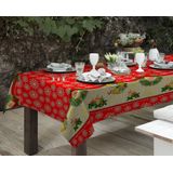 Toalha De Mesa Retangular 2,20m X 1,40m Velas Natalinas