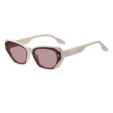 Óculos De Sol Feminino Com Lentes Hexagonais Resistente