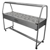 Carro Buffet Conjugado Duplo Spl513co 10 Cubas Quentes E 5 Frias 127v Spolu