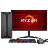 Pc Gamer Completo Amd Ryzen 7 5700g, Gráficos Radeon Vega 8, 16gb Ddr4, Ssd 512gb, Fonte 500w, Monitor 24&quot; 75hz, 3green Force - 3f-020
