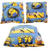 Almofadas Minions Kit C/03 Unidades P/quarto, Sala, Presente