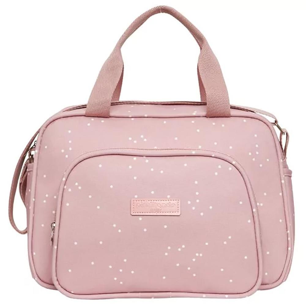 Bolsa De Maternidade Pirulitando Baby Média Bolinhas Rose