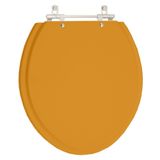 Assento Sanitário Oval Amarelo Terra para Vaso Celite