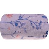 Manta Plush Casal Microfibra Toque Flannel 180x220cm Porcelana Campo