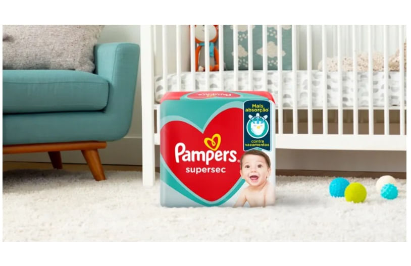 Fralda Pampers Super Sec Tamanho M Com 30 Unidades