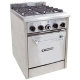 Fogão Em Inox 4 Bocas Linha Profissional Gourmet Com Forno Don Bidone A Gás Venâncio Fdb4f