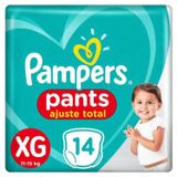 Fralda Pampers Pants Ajuste Total Tamanho Xg Com 14 Unidades