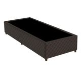 Box Para Cama Solteiro Macau Gazin 88x188cm Marrom