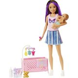 Boneca Barbie E Acessórios Berço Com Boneca Skipper Boneca Bebê Com Olhos Sonolentos Móveis E Acessórios Temáticos Babás Inc.