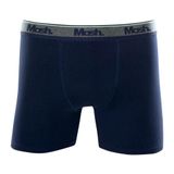 Cueca Boxer Longa Mash Masculina Cotton Algodão Azul Marinho Gg