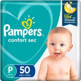 Fralda Pampers Confortsec Mega P 50 Unidades