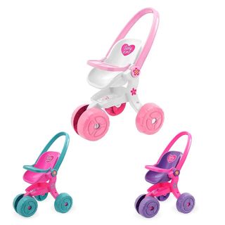 Bebe Reborn Princesa Silicone + Carrinho De Passeio Luxo