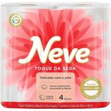 Papel Higiênico Com Folha Dupla Neve 4 Rolos