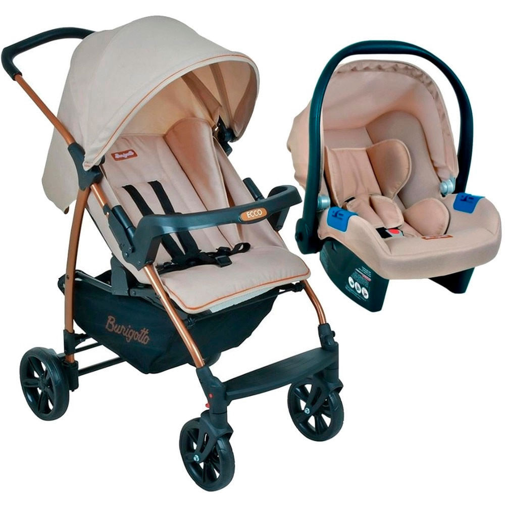 Carrinho De Bebe Travel System Ecco Com Bebê Conforto Touring X Burigotto