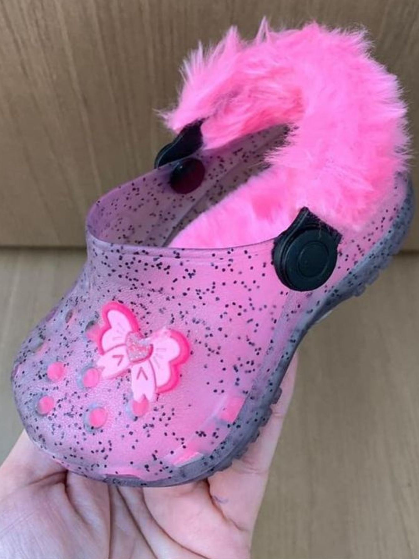 Babuche Infantil Feminina Pantufa Laço Juju