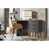 Mesa Multiuso Escritório Home Office New Conect C/ 3 Gavetas Grafittejatoba - Santos Andirá