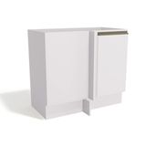 Módulo Cozinha Kappesberg Maxxi Balcão Canto Reto G748 1 Porta S/ Tampo 98cm Polipropileno Branco