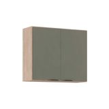 Armário De Cozinha Modulado Aéreo Firenze 2 Portas 80cm Avena/menta - Demóbile