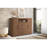 Cômoda Casal Master C/ 2 Portas 1 Nicho E 4 Gavetas Jatoba - Santos Andirá