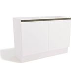 Módulo Cozinha Kappesberg Maxxi Balcão G745 2 Portas S/ Tampo 120cm Polipropileno Branco