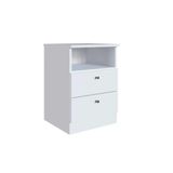 Mesa Cabeceira Infantil Irlanda C/ 2 Gavetas Branco - Genialflex