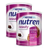 Kit 2 Nutren Beauty Dark Chocolate Suplemento Alimentar 400g