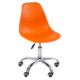 Cadeira com rodízios Eames Office - Escritório - Laranja