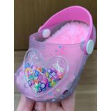 Babuche Infantil Feminina Pantufa Coração Glitter