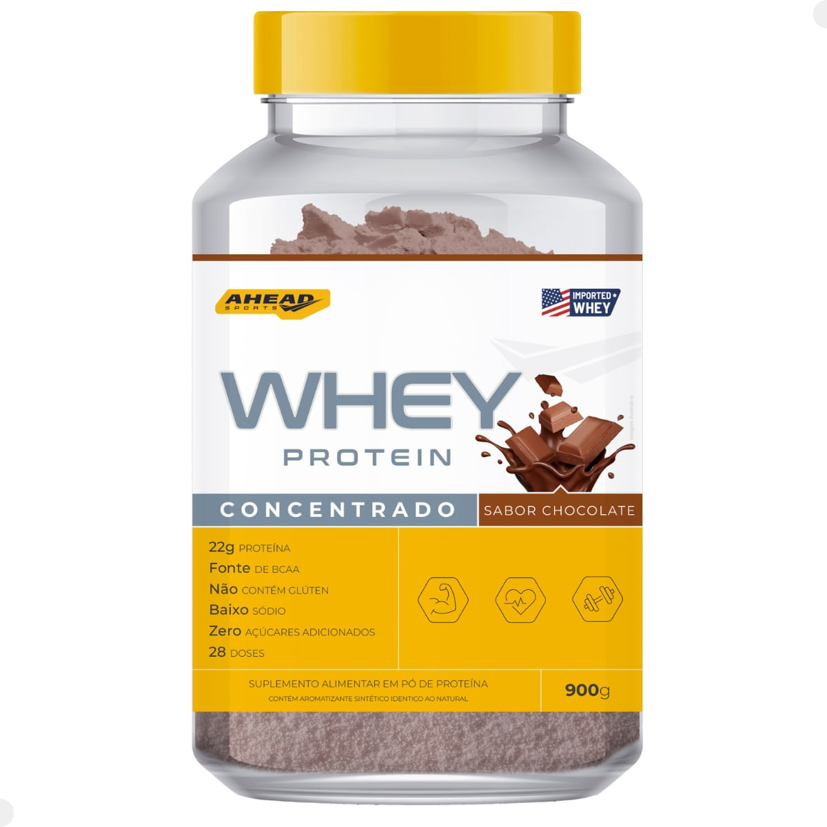 Whey Protein 100% Chocolate 900g Ahead Sports