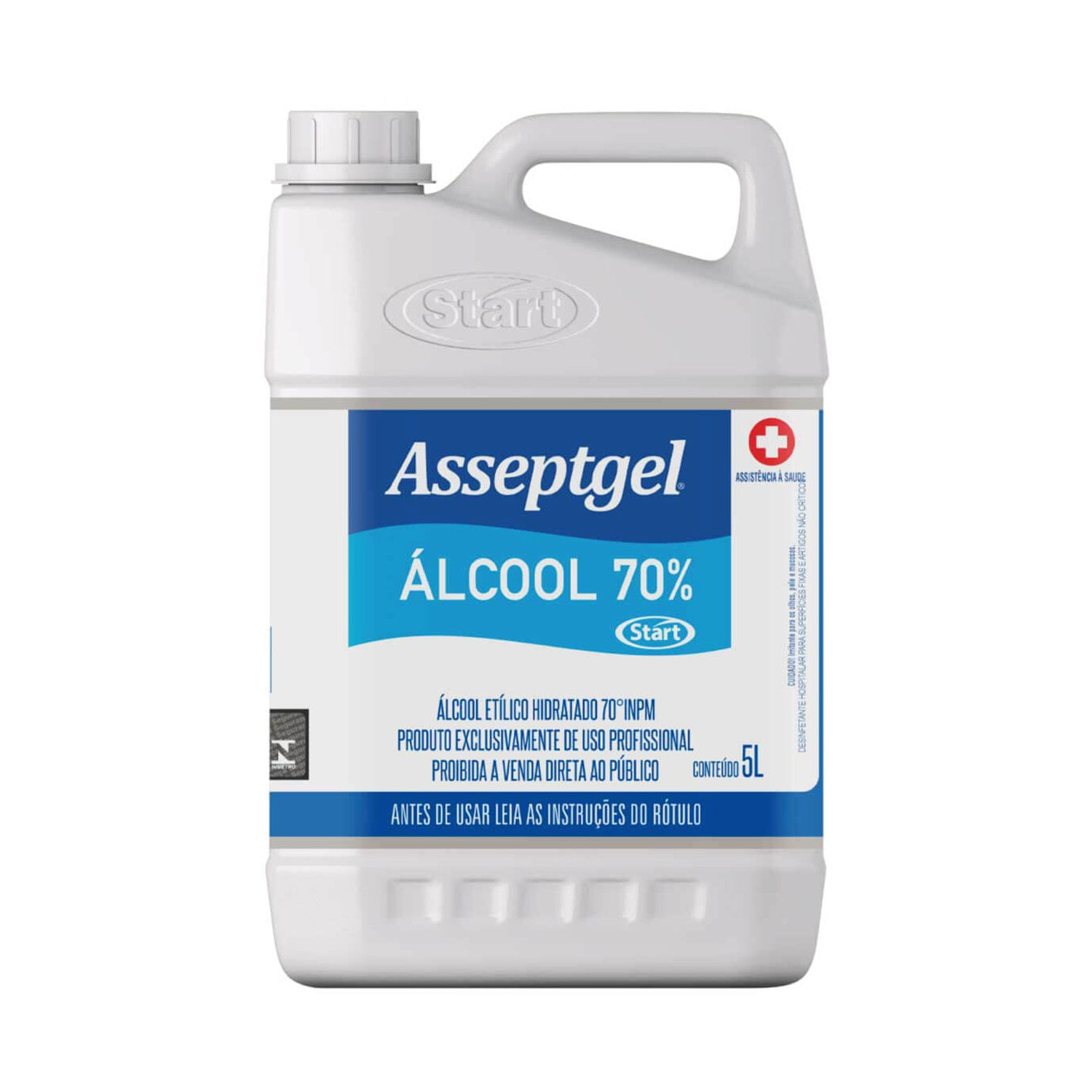 Álcool Líquido Hospitalar 70% Inpm 5 Litros Asseptgel - Carrefour