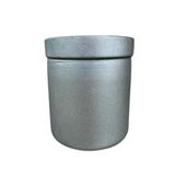 Vaso Cachepot De Vidro Decorativo Plantas Cinza Fosco