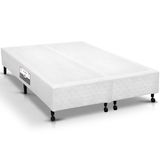 Cama Box Base Universal King Poli Tecido White (193x203x23) - Castor