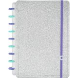 Caderno Inteligente Médio Lets Glitter Silver 2.0