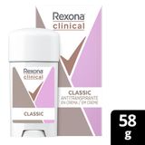 Desodorante Antitranspirante Em Creme Rexona Clinical Classic 58g