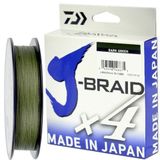 Linha Multifilamento Daiwa J-braid X4 40lb 0,29mm Dark Green 135m
