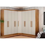 Guarda-roupa Modulado De Casal Safira 001 Em Mdf Com 9 Portas E 6 Gavetas Clic Móveis