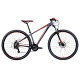 Bicicleta Groove Hype 10 21v Md Aro 29 Grafite/vermelho Qdro 19