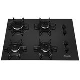 Fogão Cooktop Mueller 4 Bocas Ultra Chama Preto - Mcg114bg1