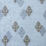 Papel de parede Damask Cinza com Dourado